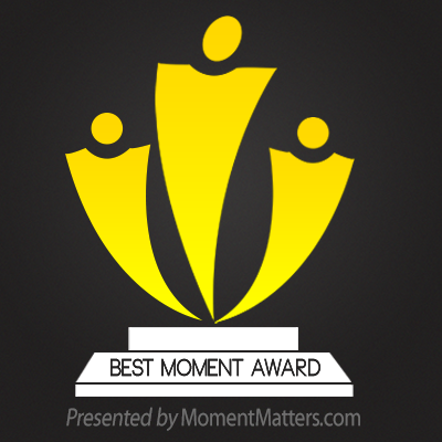 I won the Moment Matters Award!
