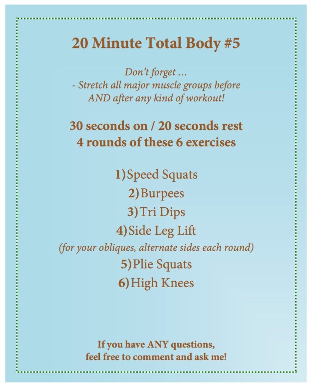 20 minute total body 5